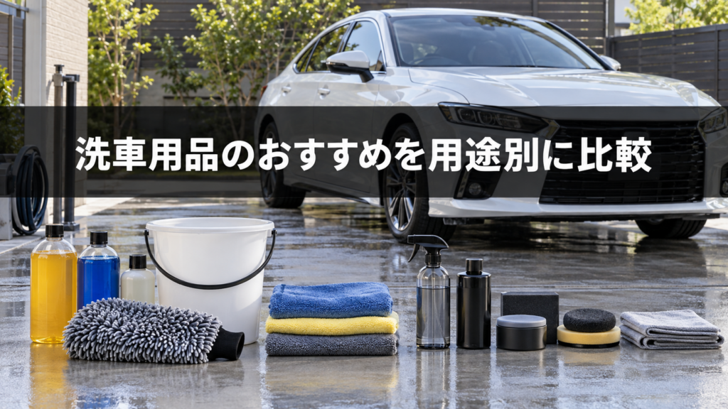 洗車用品のおすすめを用途別に比較！失敗しない選び方を詳しく解説の結論を示す手書き図解