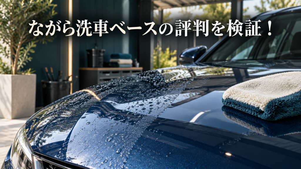 ながら洗車ベースの評判を検証！傷つく不安と正しい使い方を解説の結論を示す手書き図解