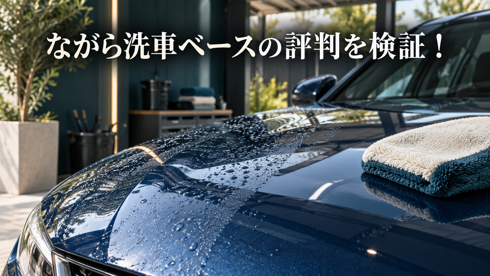 ながら洗車ベースの評判を検証！傷つく不安と正しい使い方を解説の結論を示す手書き図解