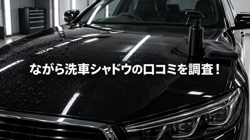 ながら洗車シャドウの口コミを調査！使い方・効果と注意点を解説の結論を示す手書き図解
